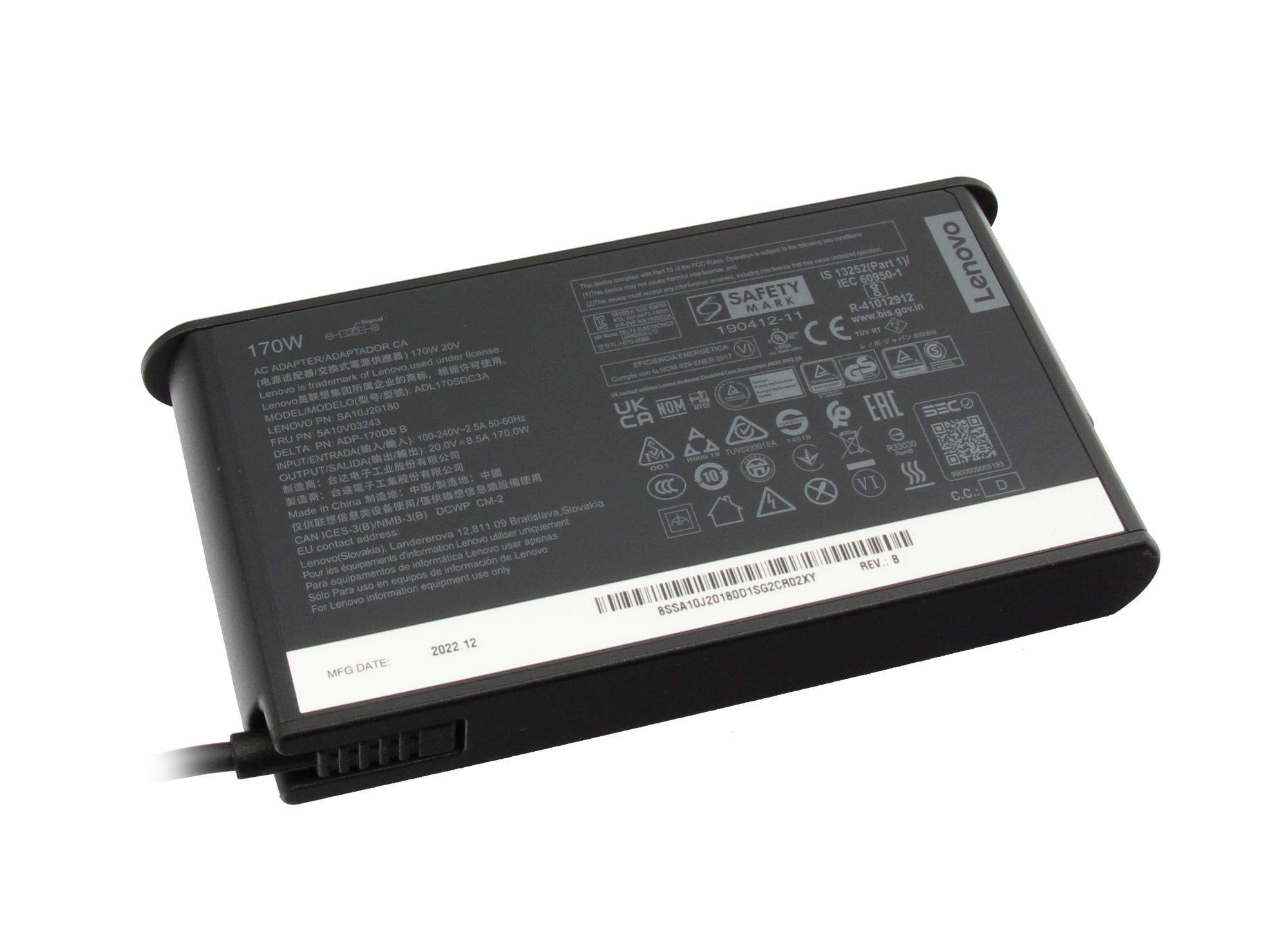Lenovo Netzteil 5A11K67849 170 W Schwarz