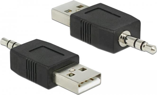 DeLOCK 66069 Kabeladapter USB A 3,5 Schwarz (66069)