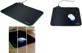 LogiLink ID0183 - Schwarz - Einfarbig - Polyester - Gummi - USB - verschiedene - Gaming-Mauspad (ID0183)