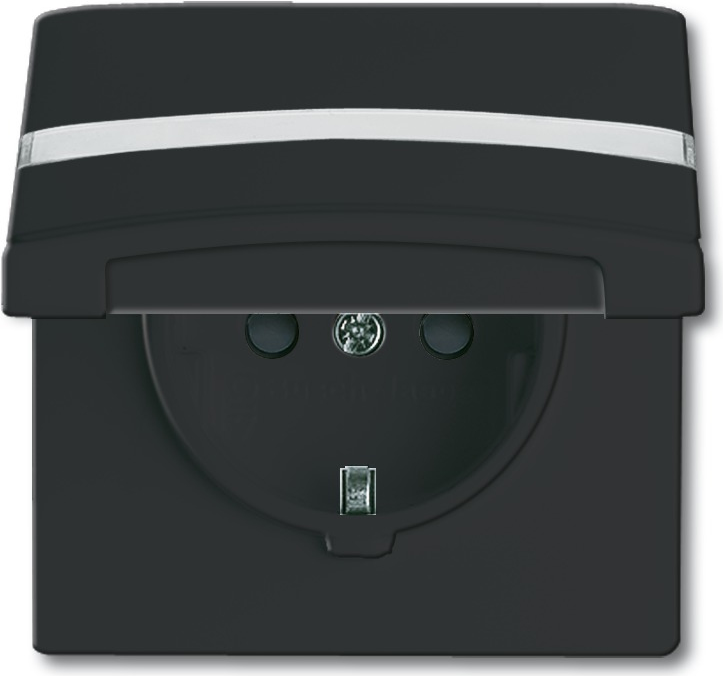 Busch-Jaeger 2064-0-0302. Buchsen-Typ: CEE 7/3, Anzahl der Pole: 2P+E. Produktfarbe: Anthrazit, Internationale Schutzart (IP-Code): IP44. Eingangsspannung: 250 V, Stromstärke (maximal): 16 A. Breite: 70 mm, Höhe: 62 mm (2064-0-0302)