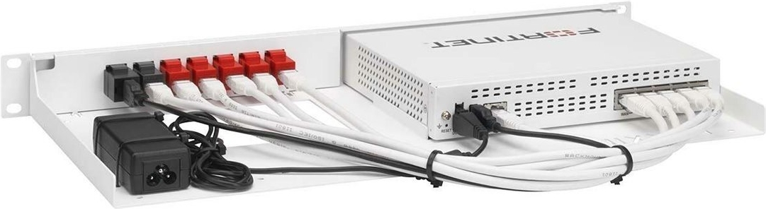 Rackmount.IT RM-FR-T14 1U Rack-Montagekit für FortiGate 40F, Weiß
