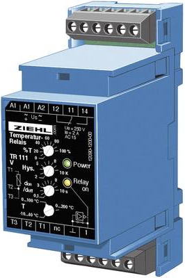 ZIEHL Elektronischer Temperaturwächter und -regler TR 111 V T 224107.CO 24 - 240 V DC/AC Sensortyp P (T 224107.CO)