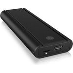 ext. M.2 NVMe Gehäuse, Werkzeiglos, USB 3.2 (Gen 2) Type-C®/Type-A, Aluminium, schwarz (IB-1807MT-C31)