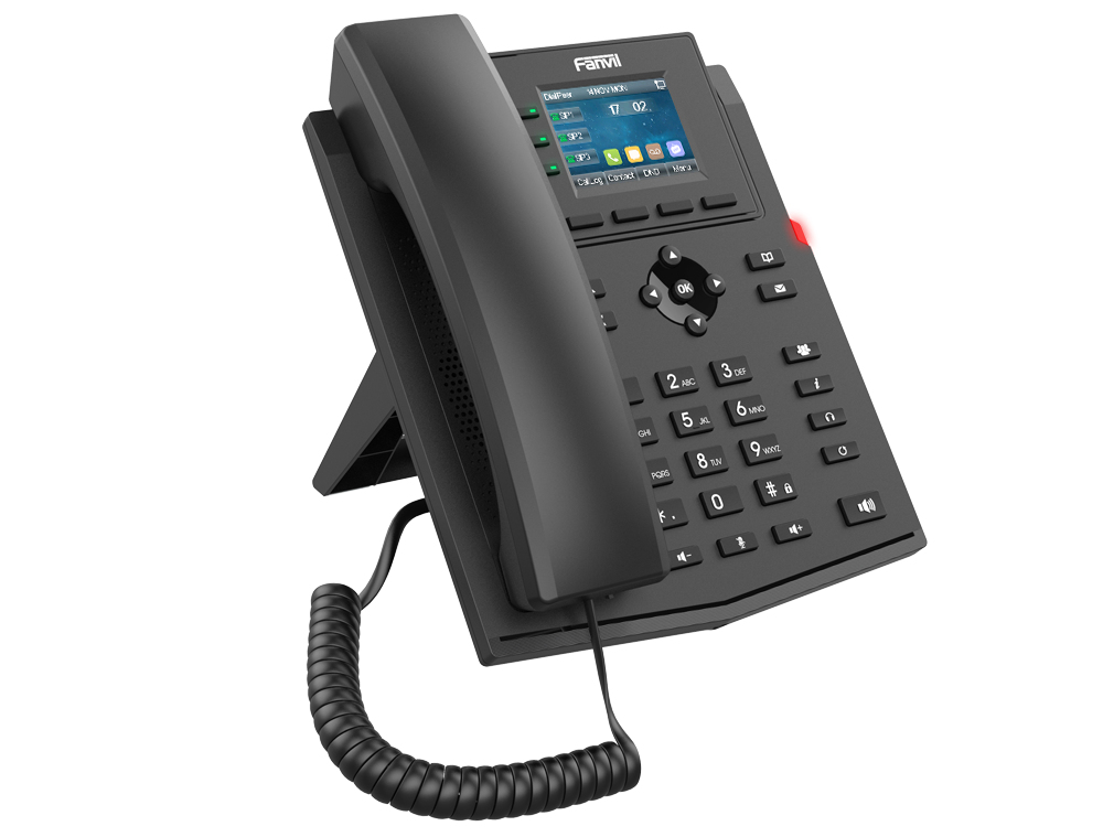 Fanvil X303W IP-Telefon 4 Leitungen LCD 2,5" WLAN PoE Schwarz