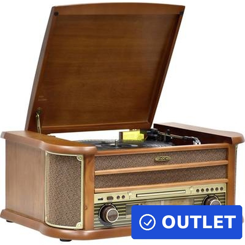 Reflexion HIF2002 USB-Plattenspieler Riemenantrieb Holz (HIF2002) (geöffnet)