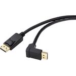 Renkforce DisplayPort Anschlusskabel 1.50 m SP-9163732 vergoldete Steckkontakte Schwarz [1x DisplayPort Stecker - 1x DisplayPort Stecker] (SP-9163732)