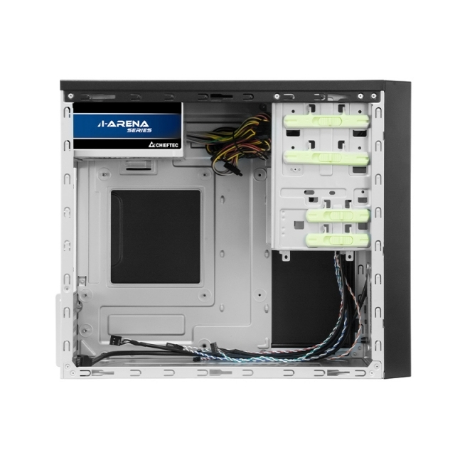 Chieftec Mesh Series CT-01B Mini Tower PC-Gehäuse Mikro-ATX 350 W Schwarz