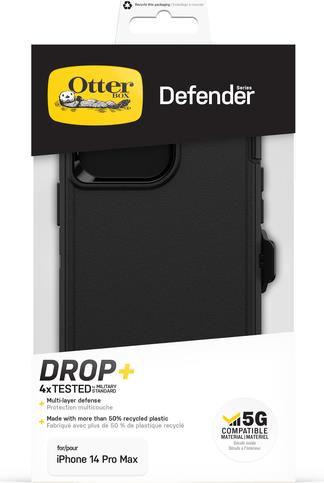 OtterBox Defender Hülle für iPhone 14 Pro Max schwarz (77-88392)