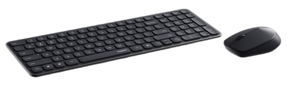 Rapoo 9310M Multi-Mode Deskset Kabellos QWERTZ Schwarz