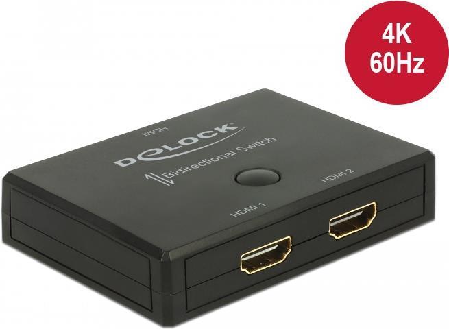 DeLock HDMI 2 1 Switch bidirectional 4K 60 Hz (18749)