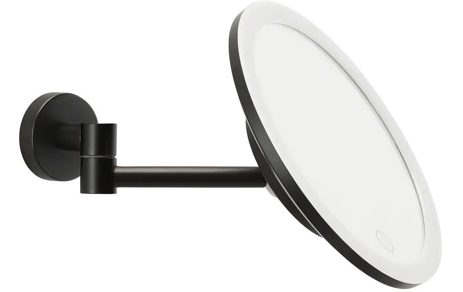 Tesa Visioon LED Kosmetikspiegel 5-fache Vergrößerung Rund Schwarz