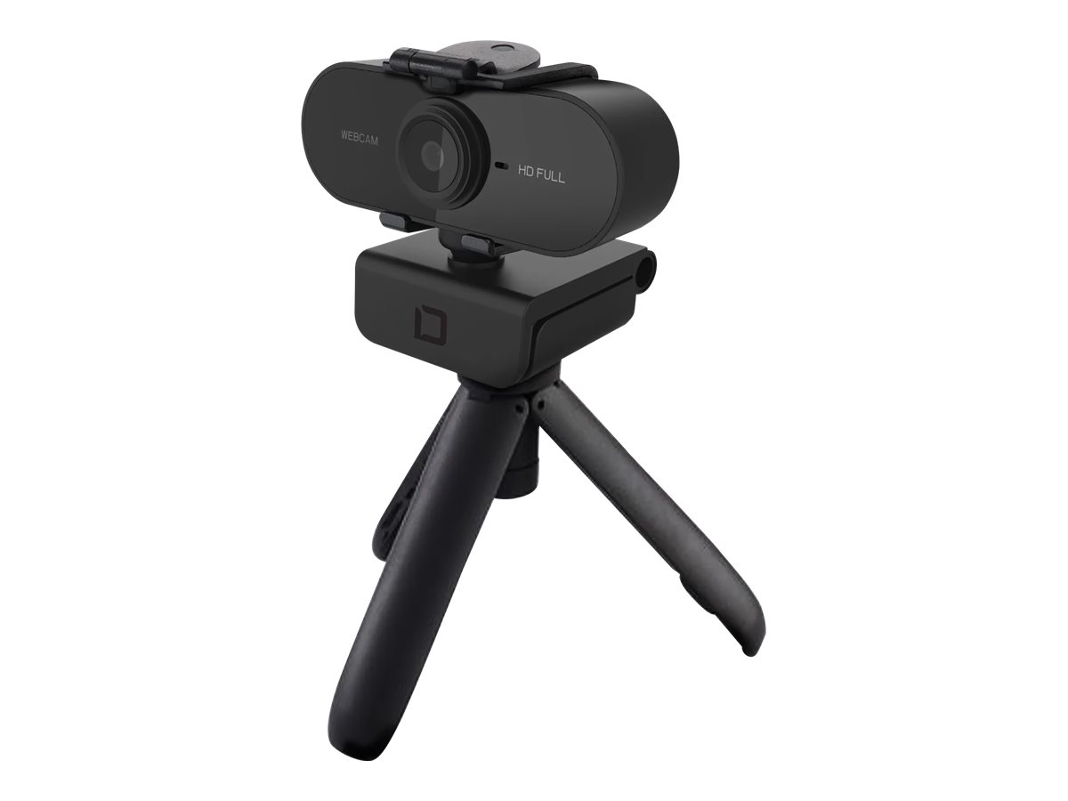 Dicota Webcam PRO Plus Full HD 1920 x 1080 USB 2.0 Schwarz