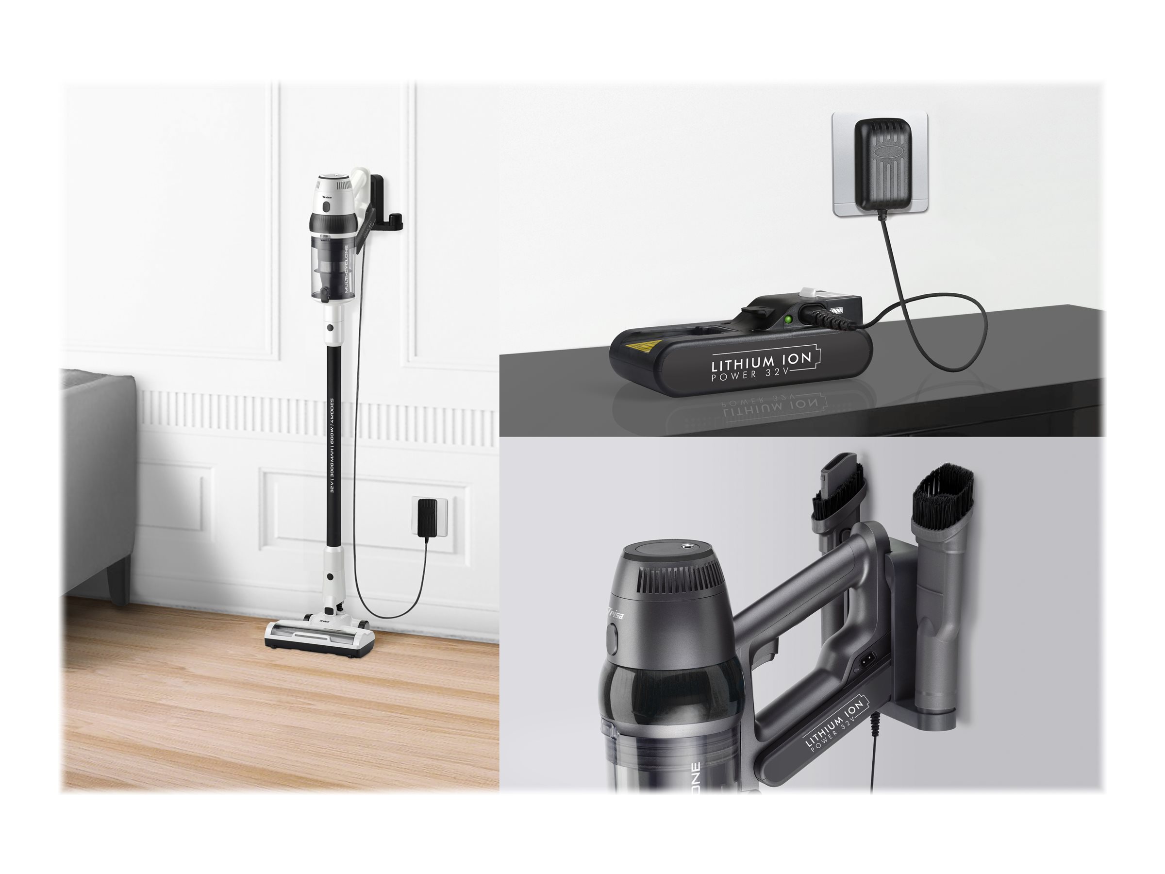 Trisa Quick Clean Professional T9670 600 W Akkustaubsauger Schwarz