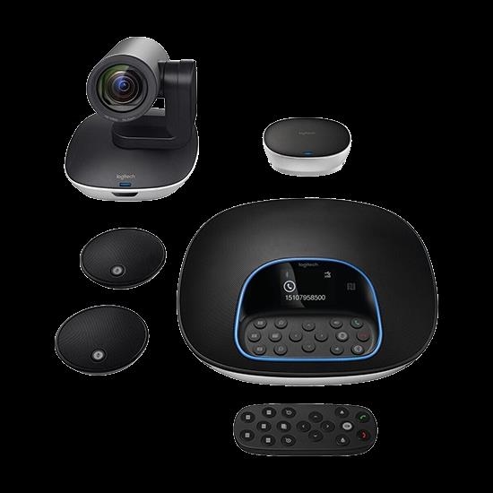 Logitech GROUP Videokonferenzsystem Full HD 1080p 30 fps Schwarz, Grau