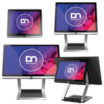 Diebold Nixdorf D1150, 38,1cm (15"), Projected Capacitive, USB, USB-C, schwarz Touchmonitor (4:3), Bildschirmdiagonale: 38,1cm (15"), Projected Capacitive, 1024x768 Pixel, Helligkeit 400cd, Blickwinkel 85/85°(H/V), Kontrast: 700:1, USB (Typ A), USB-C, DVI, schwarz (CRBAS-D1150-BPCT)