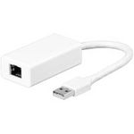 Wentronic Goobay USB 2.0 Fast Ethernet Netzwerkkonverter, 0.1 m - zum Anschluss eines PC/MAC mit USB-Anschluss an ein Ethernet Netzwerk (95035)