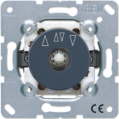 JUNG 1234.10. Typ: Rotary switch, Anzahl der Pole: 1P, Produktfarbe: Metallisch. AC Eingangsspannung: 250 V, Nominale Stromabgabe: 10 A (1234.10)