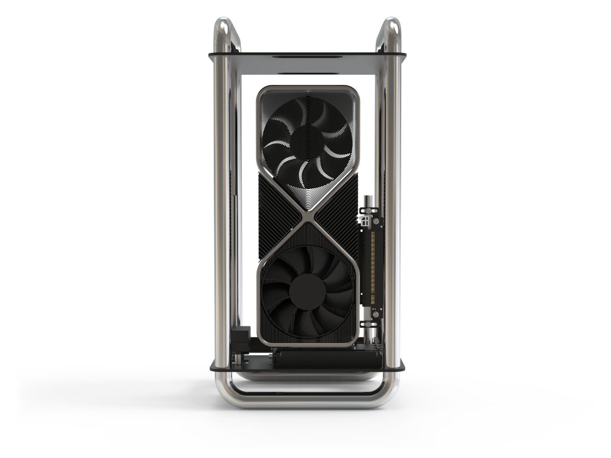 Streacom DA6 Mini-ITX Gehäuse Chrom