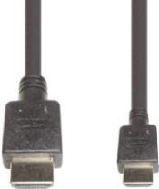 e+p HDMI 4. Kabellänge: 2 m, Anschluss 1: HDMI Type A (Standard), Anschluss 2: HDMI Type C (Mini), Beschichtung Verbindungsanschlüsse: Gold, Produktfarbe: Schwarz (HDMI 4)