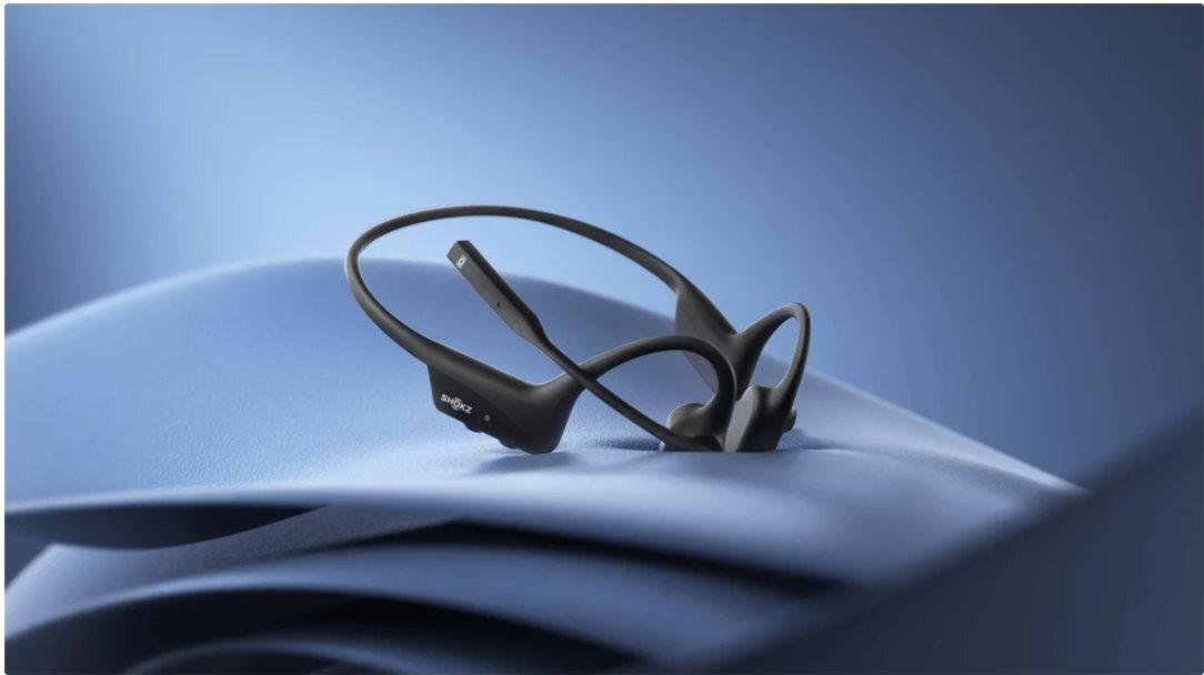 Shokz OpenComm2 2025 Upgrade Headset Bluetooth Knochenleitung IP55 Schwarz