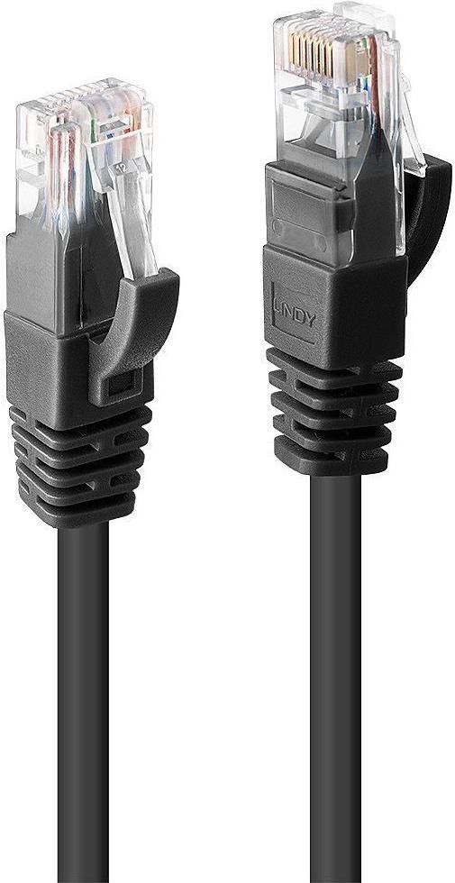 Lindy Netzwerkkabel CAT 6 UTP RJ-45 0,3 m Schwarz
