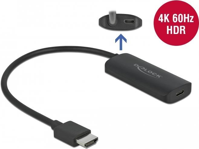 DELOCK Adapter HDMI-A Stecker zu USB Type-CT Buchse (DP Alt Mode) 4K 60