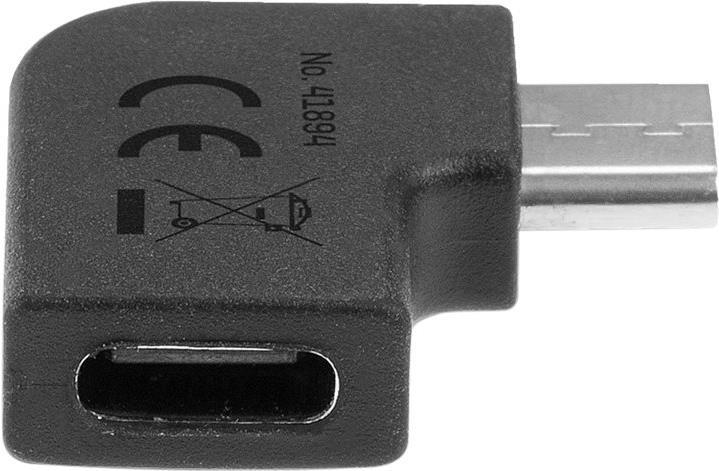 Lindy USB-Adapter USB-C (W) bis USB-C (M) gewinkelt (41894)
