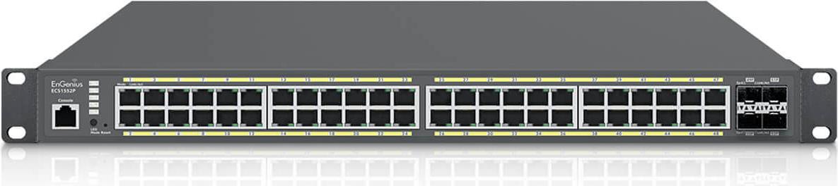EnGenius ECS1552P Netzwerk-Switch Managed L2+ Gigabit Ethernet (10/100/1000) Power over Ethernet (PoE) Grau (ECS1552P)