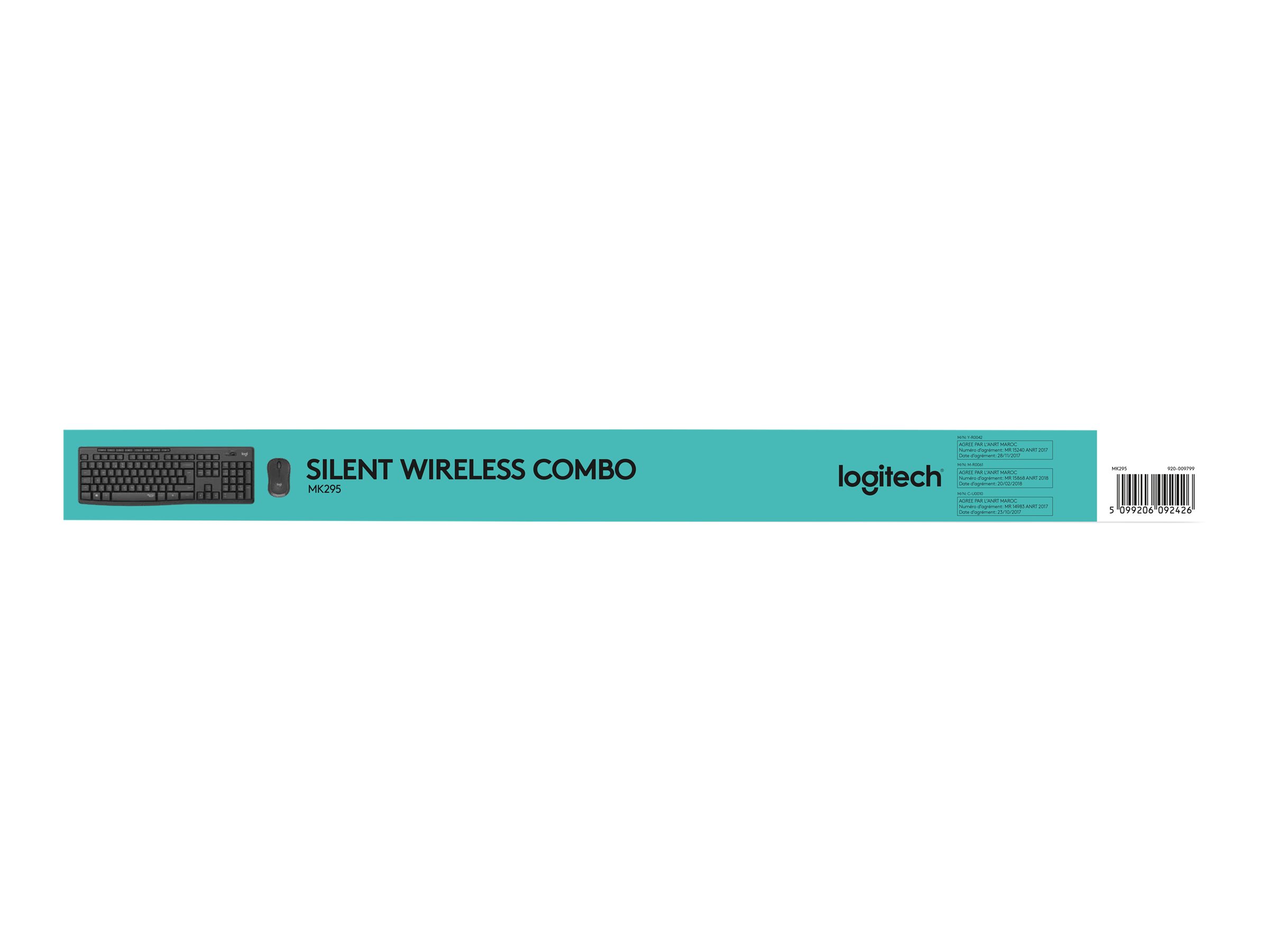Logitech MK295 Silent Tastatur-und-Maus-Set kabellos 2.4 GHz QWERTZ Graphite