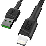 Green Cell KABGC12 Lightning-Kabel 2 m Schwarz (KABGC12)