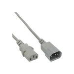 InLine Netzkabel IEC/Stecker - IEC/Buchse 1,8 m grau (16632G)