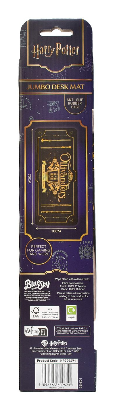 BLUE SKY Studios HarryPotter Magical Locations Tischunterlage 70 x 30 cm Gold, Schwarz, Blau
