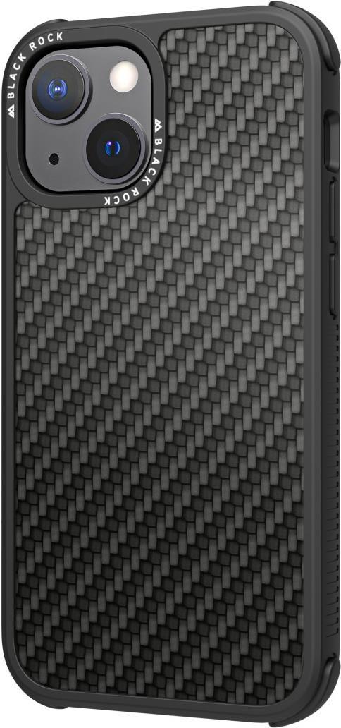 Black Rock Cover Robust Real Carbon für Apple iPhone 13 mini, Schwarz (00217003)