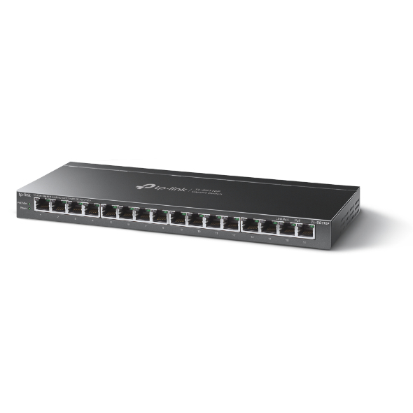 TP-Link TL-SG116P 16-Port Gigabit PoE+ Switch Schwarz