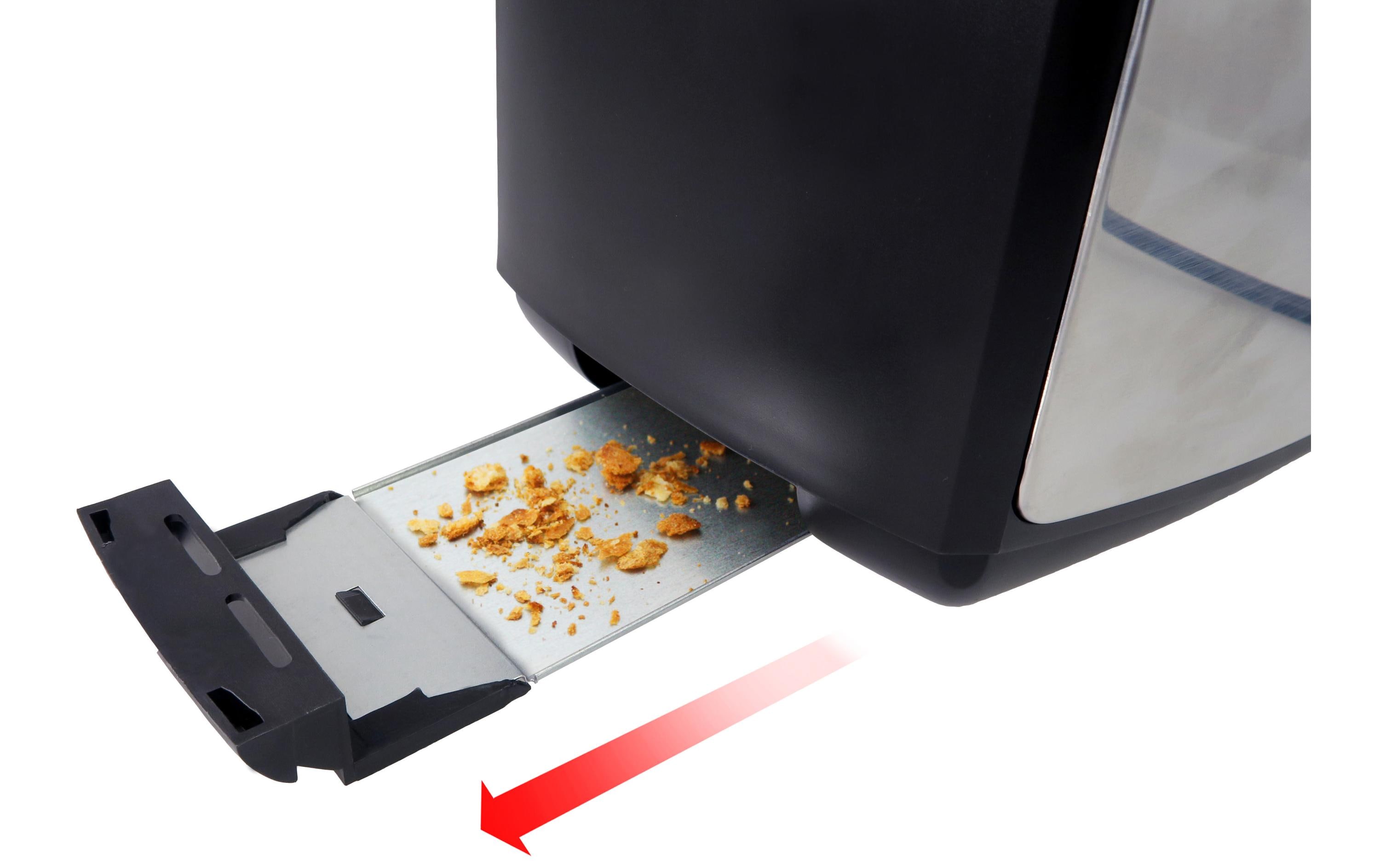 Trisa Crispy Snack Toaster 4 Scheiben Edelstahl Schwarz