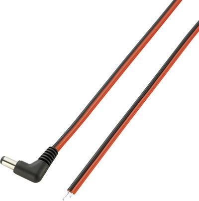 VOLTCRAFT Niedervolt-Anschlusskabel Niedervolt-Stecker - Kabel, offenes Ende 5.5 mm 2.1 mm 2.00 m 1 St. (VC-10906525)