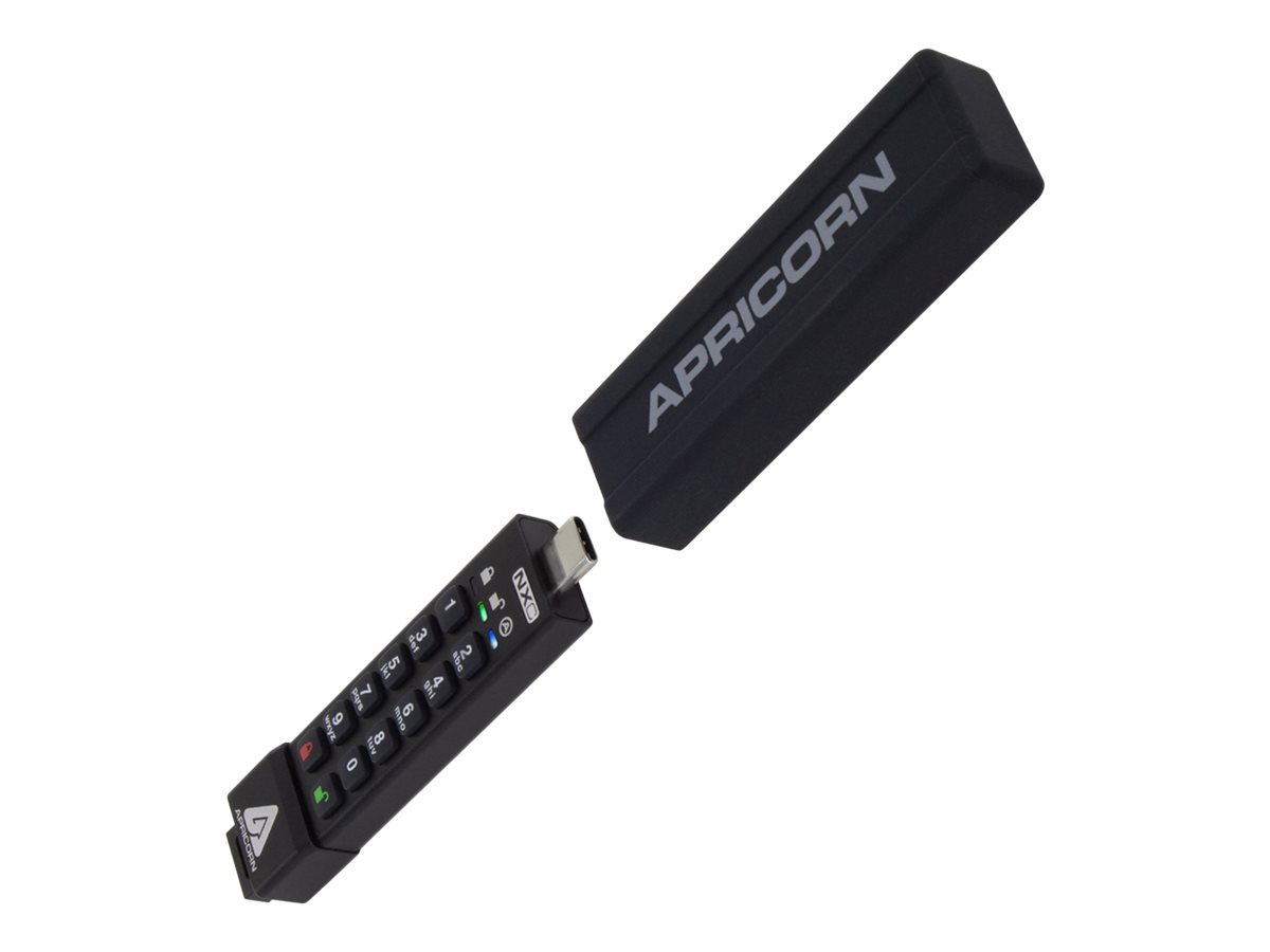 Apricorn Aegis Secure Key 3NXC 16 GB USB-C 3.2 Gen 1 FIPS 140-2 Level 3 Schwarz