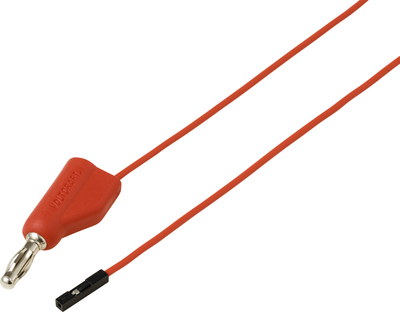 Voltcraft MSL-315 rot Messleitung 4 mm-Stecker Buchse 0.64 mm 1 m Rot 1 St. (VC-17182170)
