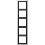 JUNG AL 2985. Produktfarbe: Schwarz, Material: Aluminium. Breite: 81 mm, Höhe: 365 mm (AL2985)