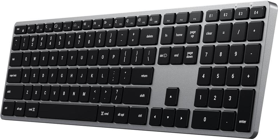 Satechi SLIM X3 Tastatur Bluetooth QWERTZ Deutsch Schwarz - Grau (ST-BTSX3M-DE)