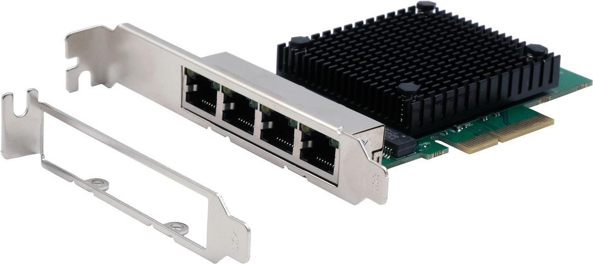 EXSYS GmbH 4-Port PCIe Netzwerk-Karte 2.5 Gigabit (EX-60114)