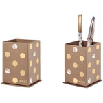 herlitz Stifteköcher Pure Glam aus Hartpappe, rechteckig, mit geprägtem Packpapierbezug, - 1 Stück (50021826)