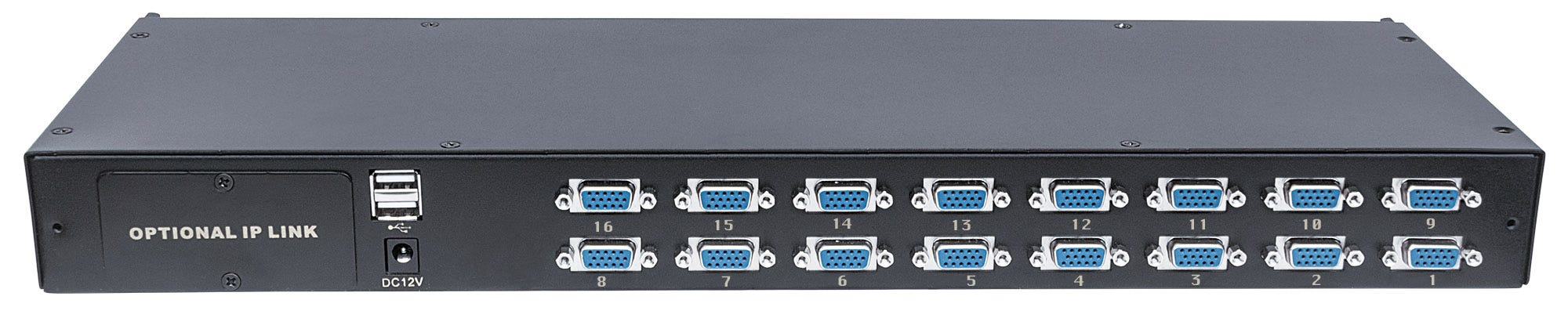 Intellinet Modular 16-Port VGA KVM Switch Schwarz