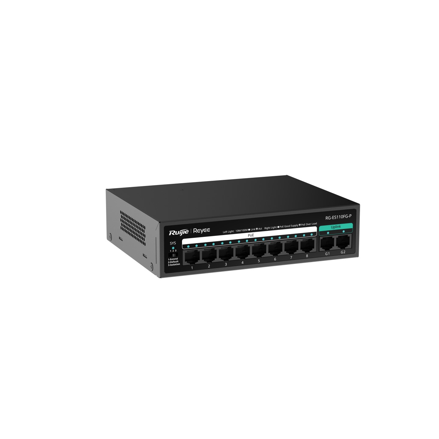 Ruijie Reyee RG-ES110FG-P 10-Port Unmanaged PoE Switch