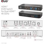 Club 3D CSV-1382 KVM-/Audio-Switch (CSV-1382)