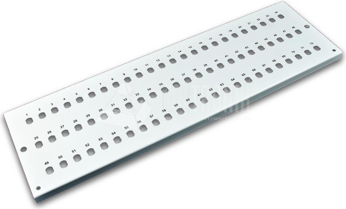 Lightwin Frontplatte 72-ST, für PREMIUM/STANDARD, 3HE Spleißboxen (FRONTPLATE 72-ST)