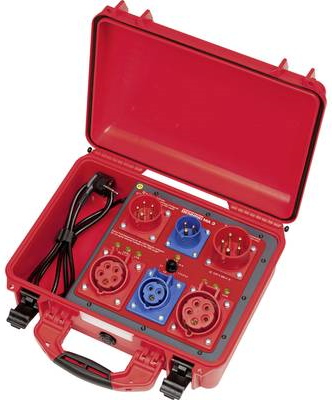 Benning Messadapter CEE-Kupplung 16 A 3polig, CEE-Kupplung 32 A 5polig, CEE-Kupplung 16 A 5polig, CEE-Stecker 16A 3-Polig, CEE-Stecker 16 A 5polig, CEE-Stecker 32 A (044159)