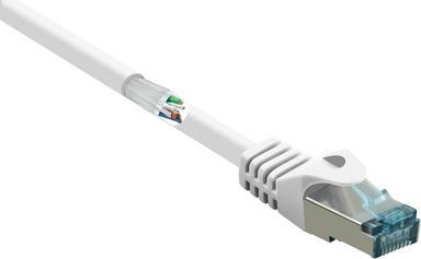 RF-5043912 RJ45 Netzwerkkabel Patchkabel CAT 6a S/FTP 10.00 m Weiß Flammwidrig 1 St. (RF-5043912)