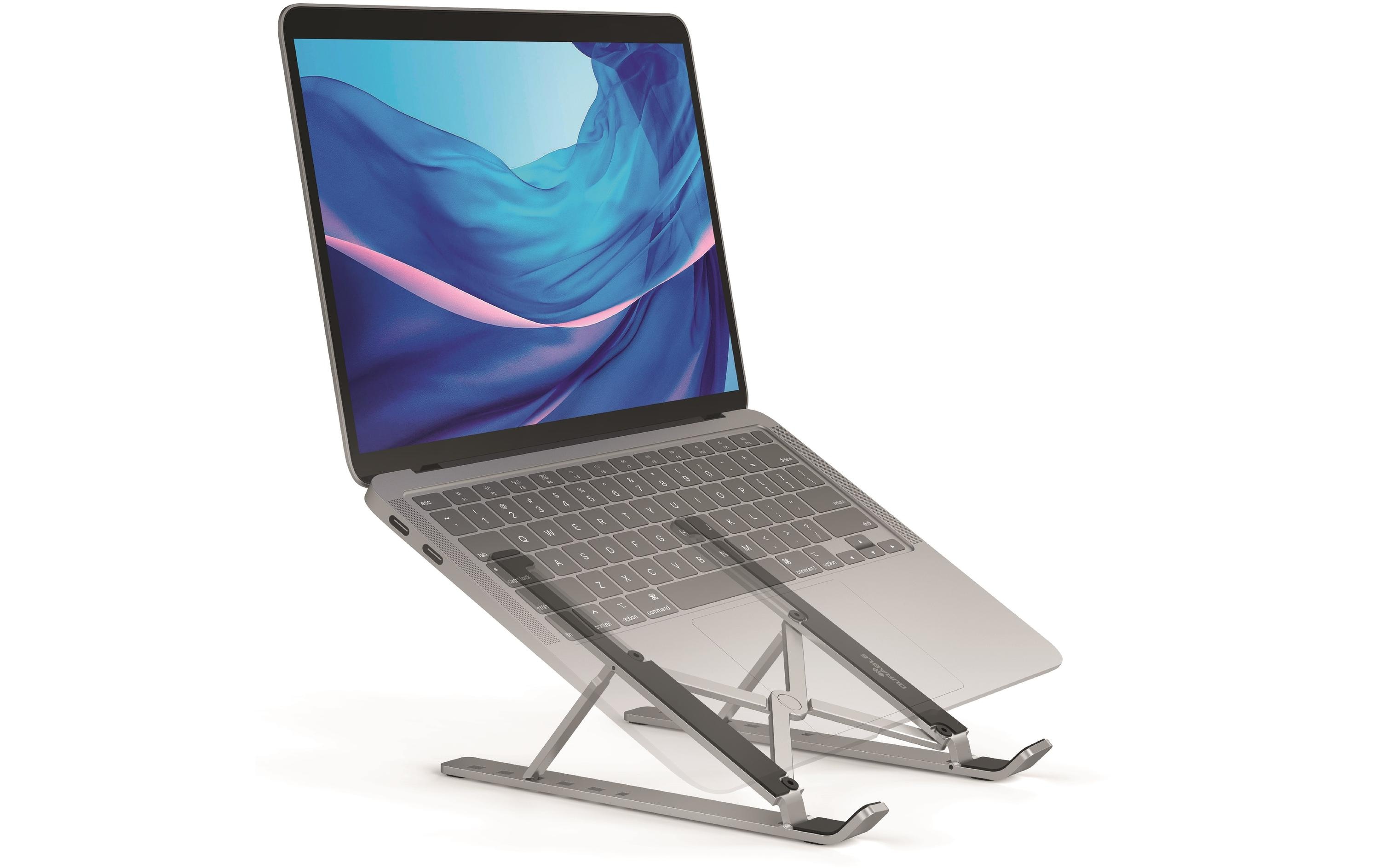 DURABLE Laptopständer Stand Fold 15" Aluminium faltbar Silber