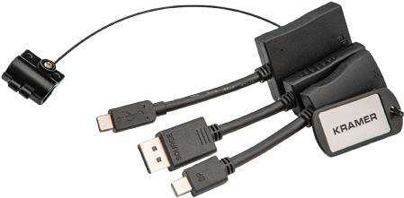 Kramer Electronics AD-RING-12 0,127 m HDMI Typ A (Standard) DisplayPort Schwarz (99-9191052)